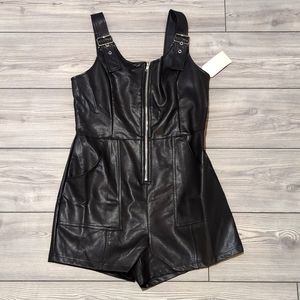 Blashé leather romper, Size L.
